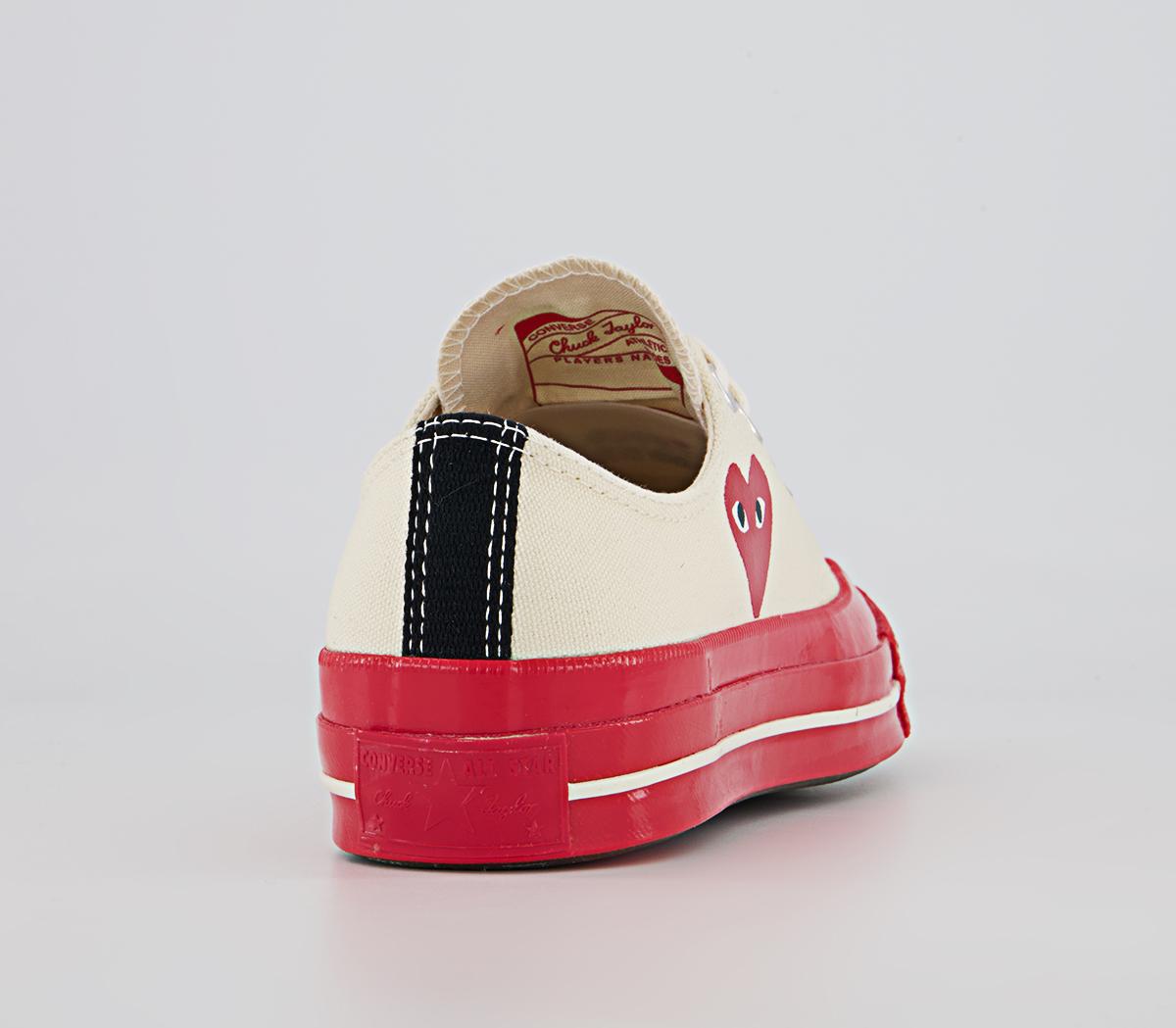 Comme Des Garcons Ct Lo 70s X Play Cdg Trainers Comme Des Garcons Ct Lo 70s X Play Cdg Trainers Beige Red