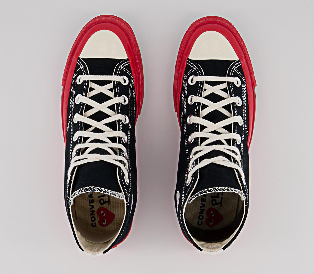 Comme Des Garcons Ct Hi 70s X Play Cdg Trainers Comme Des Garcons Ct Hi 70s X Play Cdg Trainers Black Red