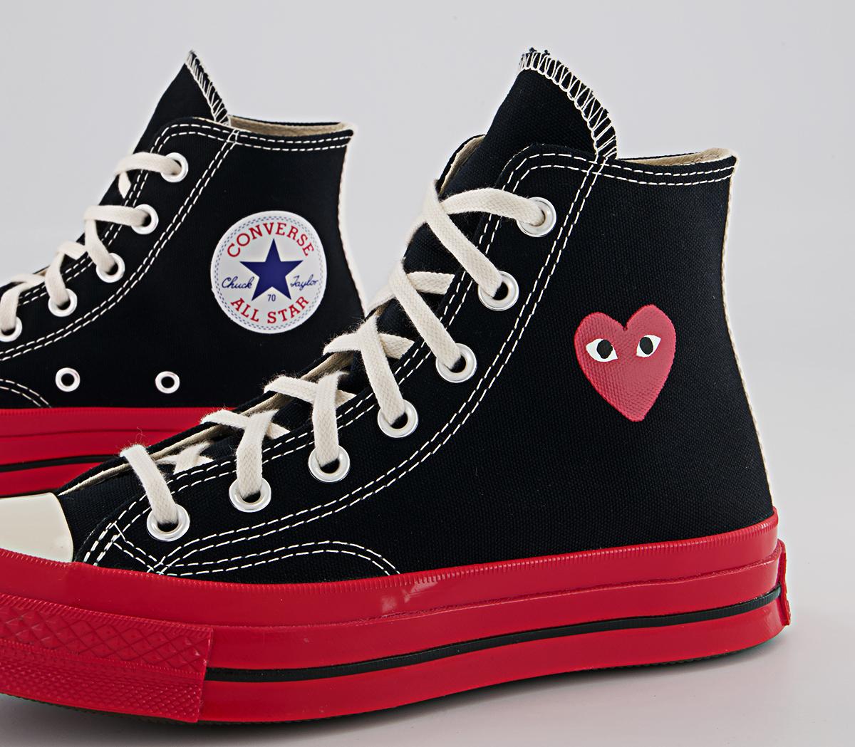 Comme Des Garcons Ct Hi 70s X Play Cdg Trainers Comme Des Garcons Ct Hi 70s X Play Cdg Trainers Black Red