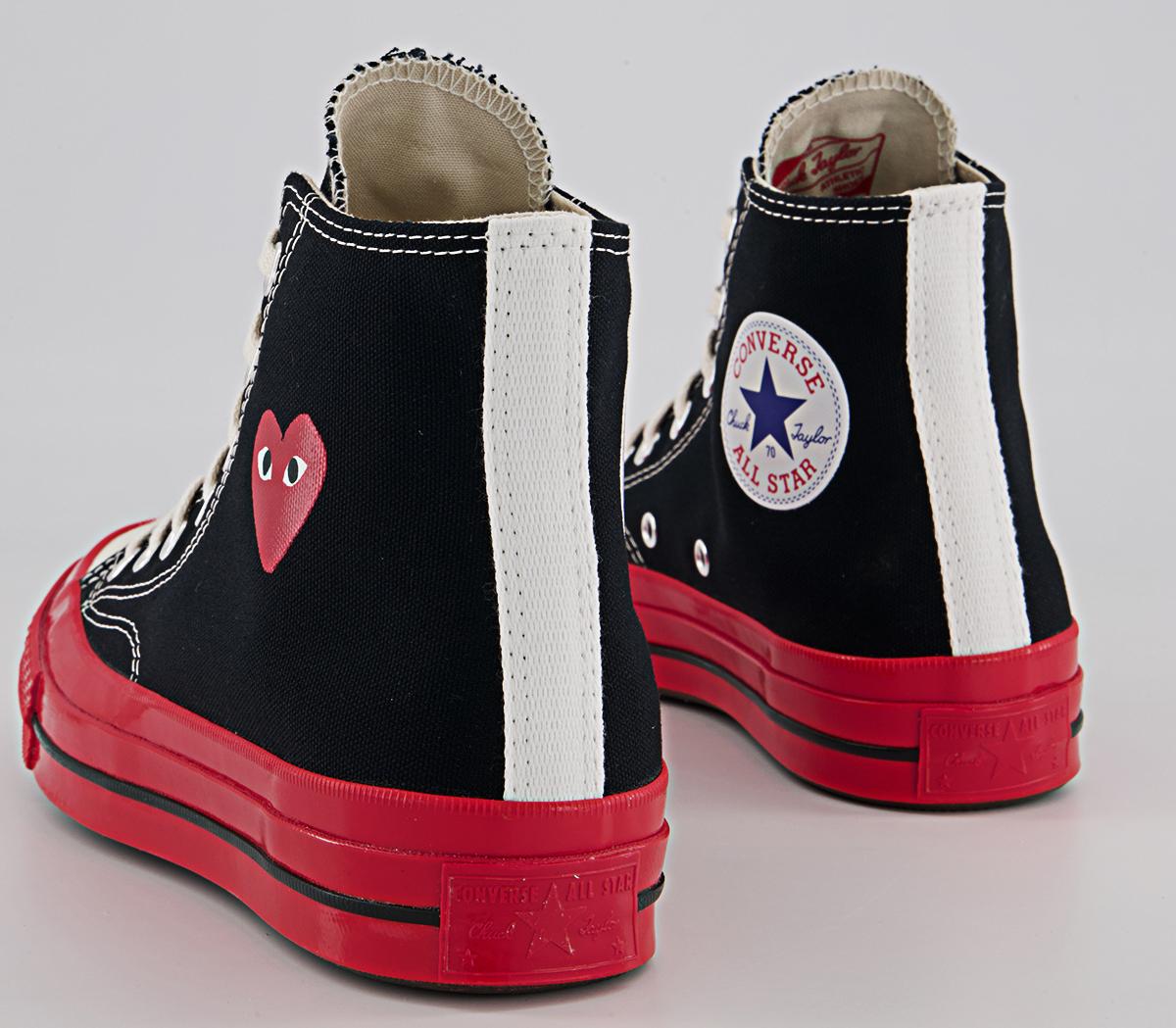 Comme Des Garcons Ct Hi 70s X Play Cdg Trainers Comme Des Garcons Ct Hi 70s X Play Cdg Trainers Black Red