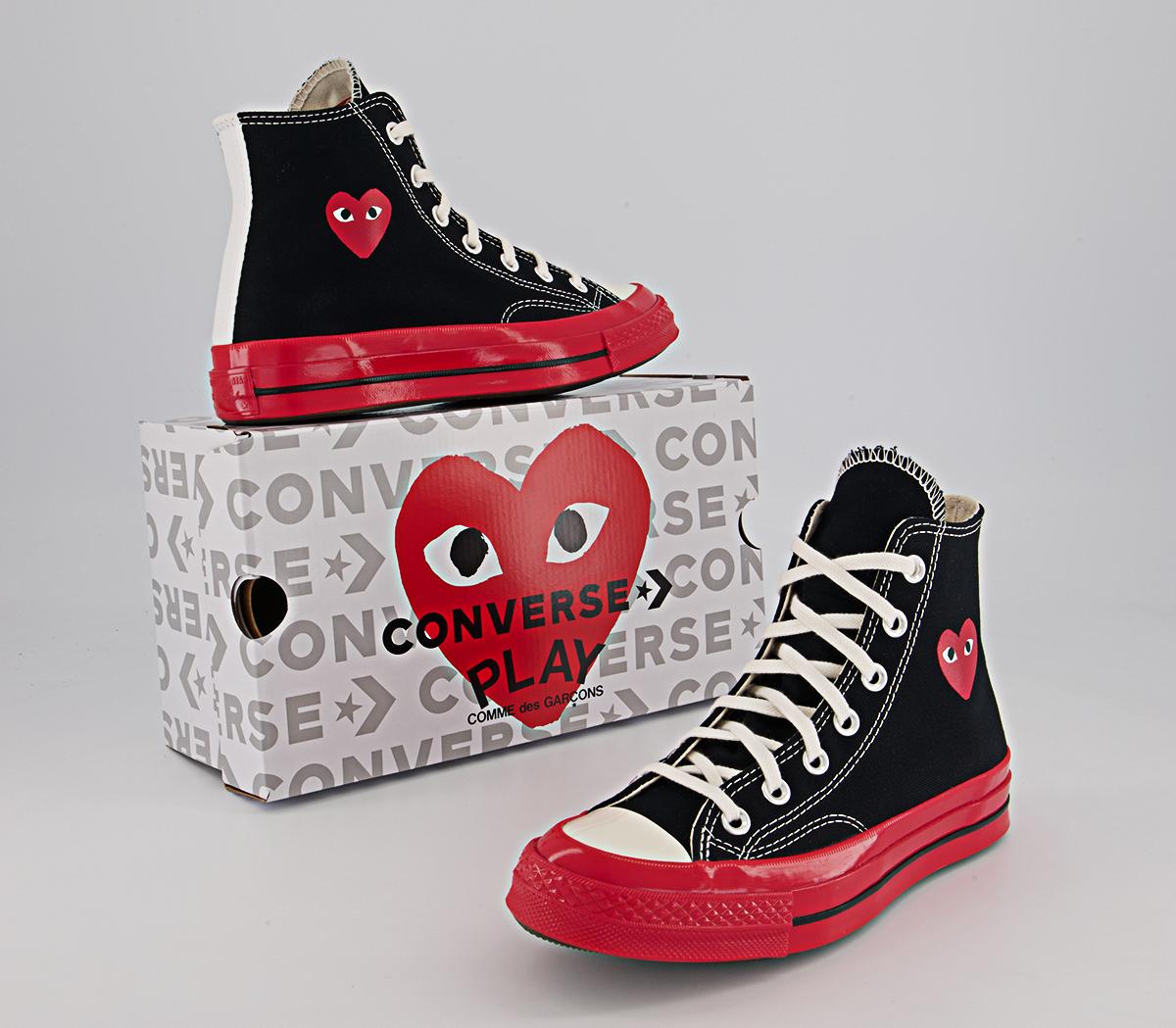Comme Des Garcons Ct Hi 70s X Play Cdg Trainers Comme Des Garcons Ct Hi 70s X Play Cdg Trainers Black Red