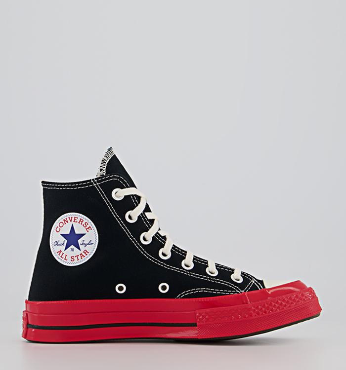 Comme Des Garcons Ct Hi 70s X Play Cdg Trainers Black Red