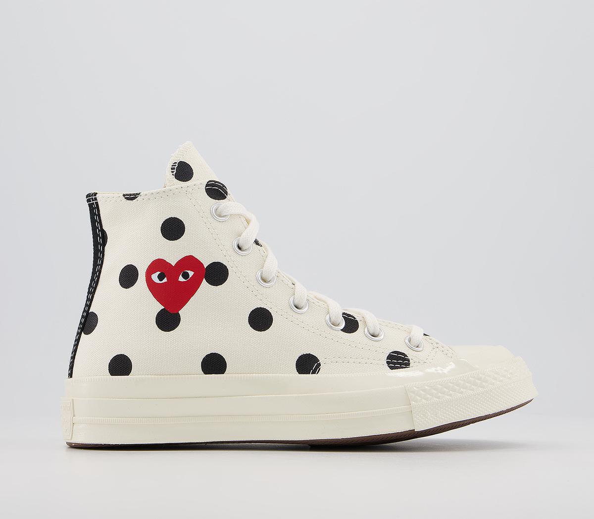 Comme Des Garcons Ct Hi 70s X Play Cdg Trainers Comme Des Garcons Ct Hi 70s X Play Cdg Trainers Polka Off White