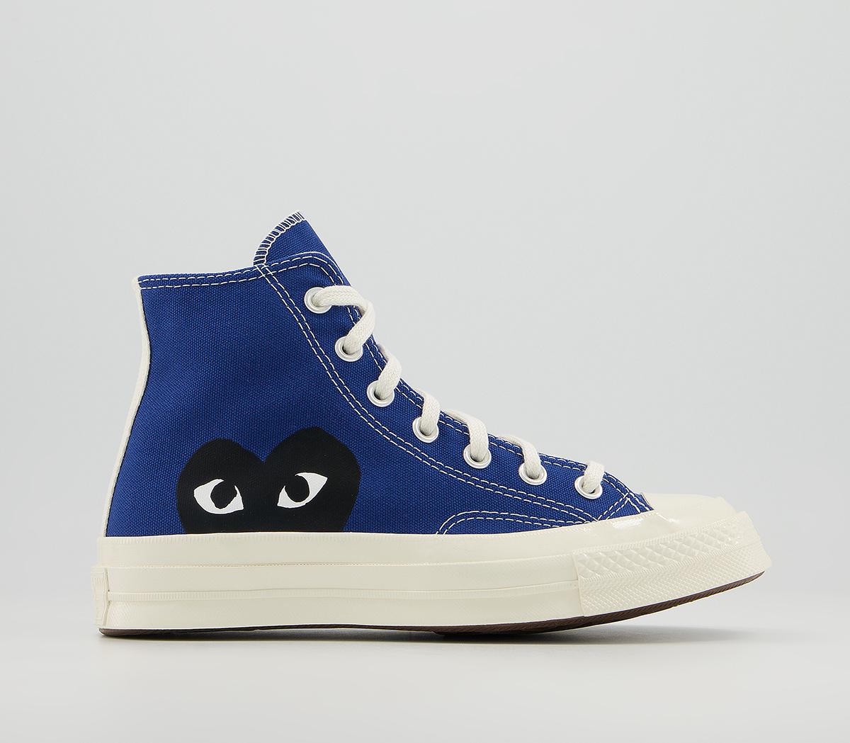 Comme Des GarconsConverse Chuck Taylor Hi 70s X PLAY CDG TrainersBlue Blue