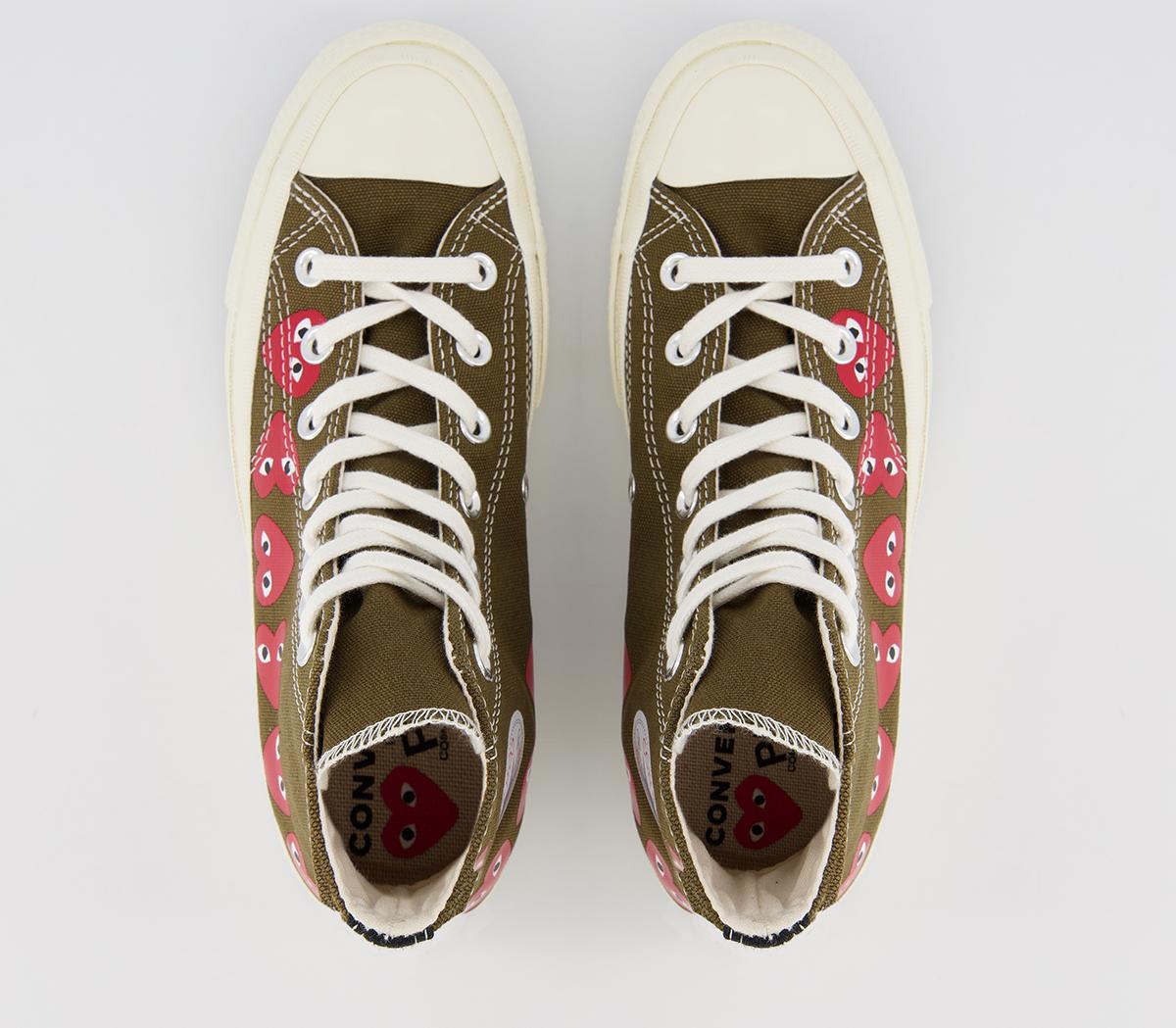 Comme Des Garcons Ct Hi 70s X Play Cdg Trainers Comme Des Garcons Ct Hi 70s X Play Cdg Trainers Khaki