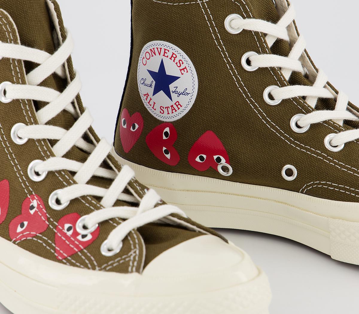 Comme Des Garcons Ct Hi 70s X Play Cdg Trainers Comme Des Garcons Ct Hi 70s X Play Cdg Trainers Khaki