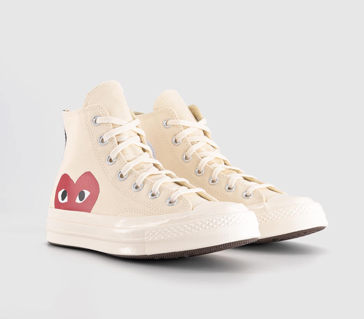 Comme Des Garcons Ct Hi 70s X Play Cdg Trainers Comme Des Garcons Ct Hi 70s X Play Cdg Trainers Beige