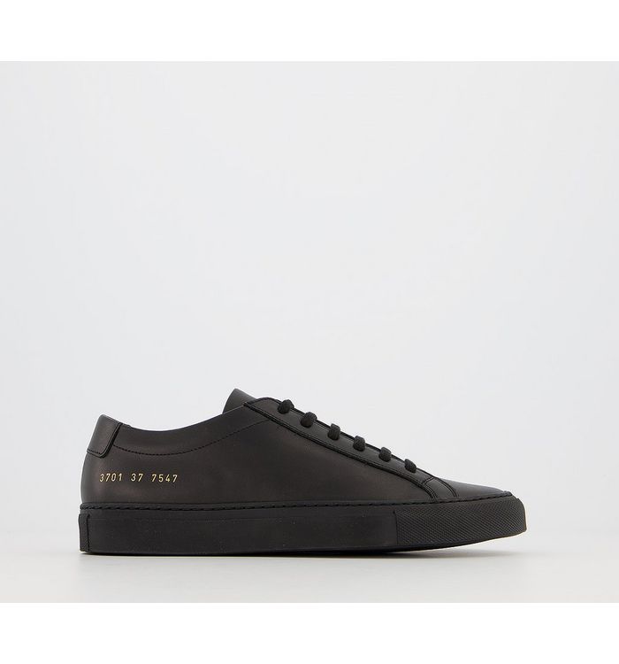 Common Projects Achillies Low W Trainers Black Leather
