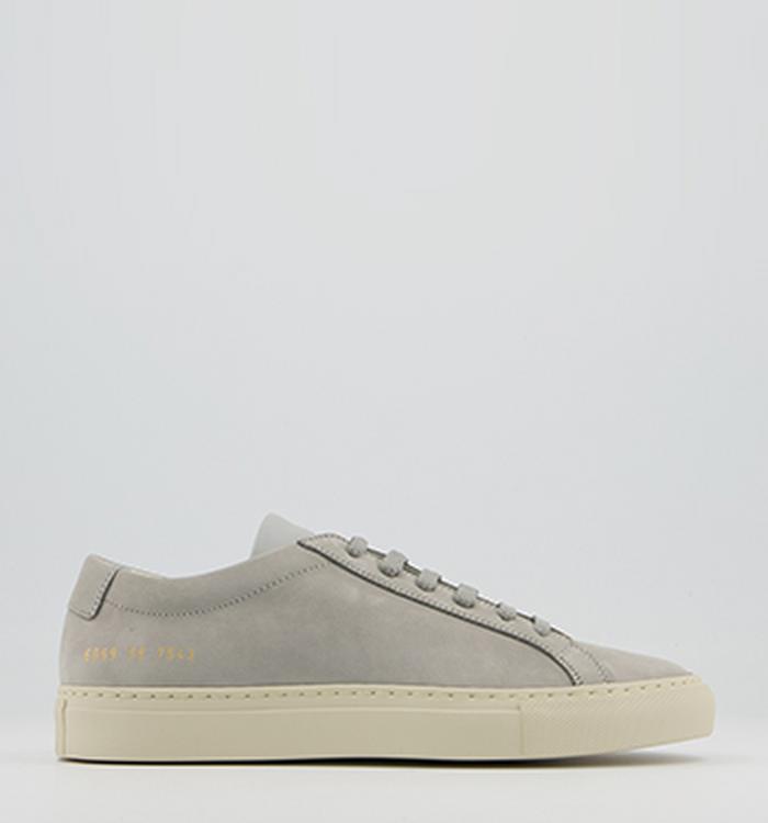 Common Projects Achillies Low Trainers W Nubuck Grey