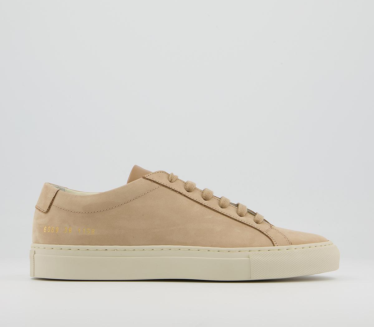 Common ProjectsAchillies Low Trainers WNubuck Dark Nude