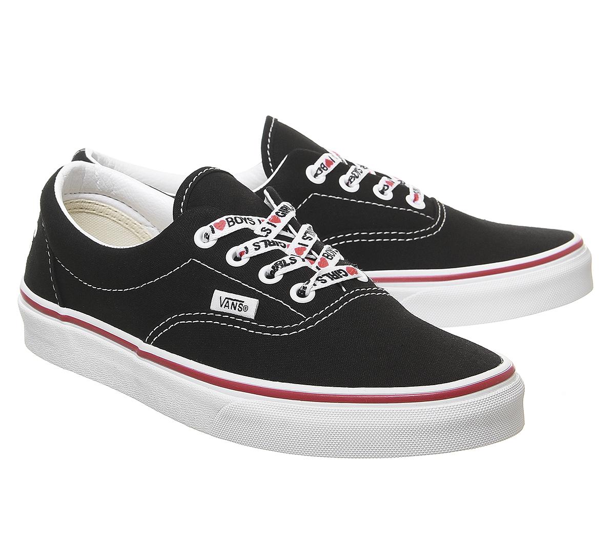 VansEra TrainersBlack White I Heart