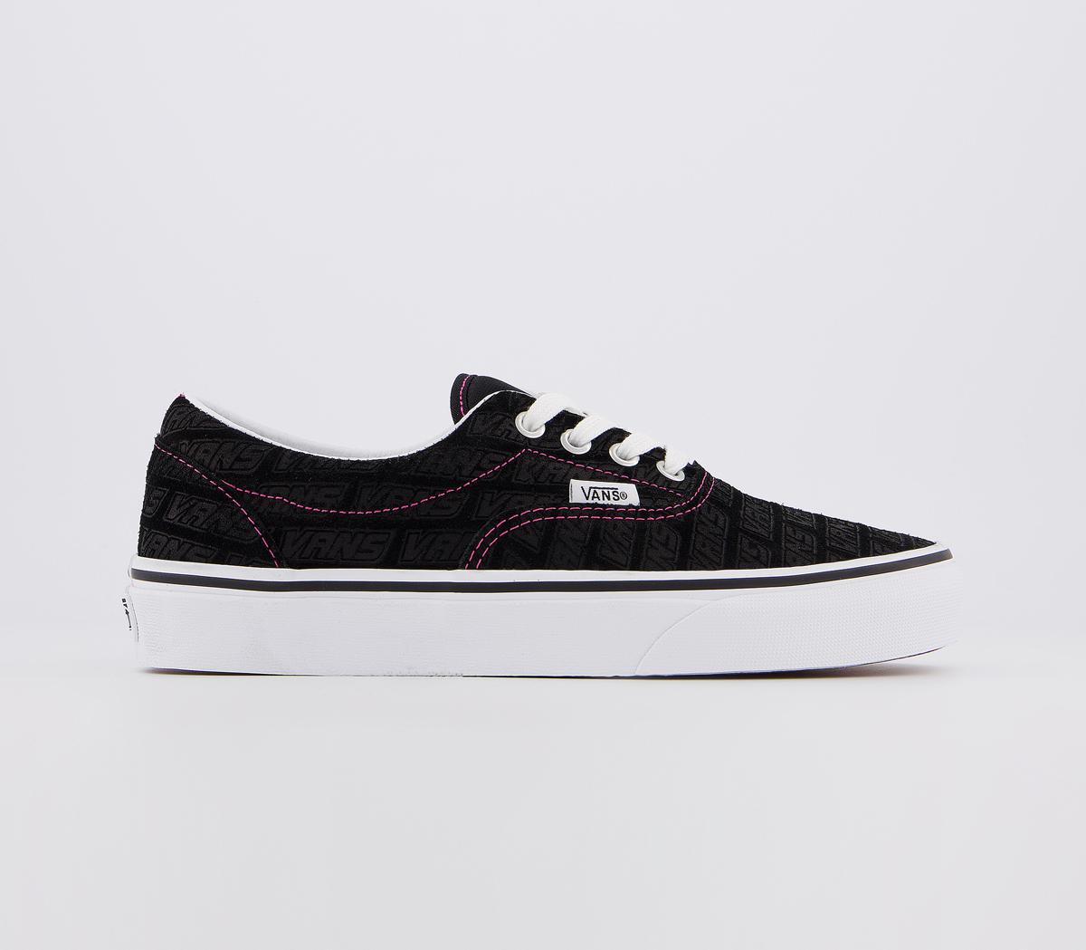 vans black & white era trainers