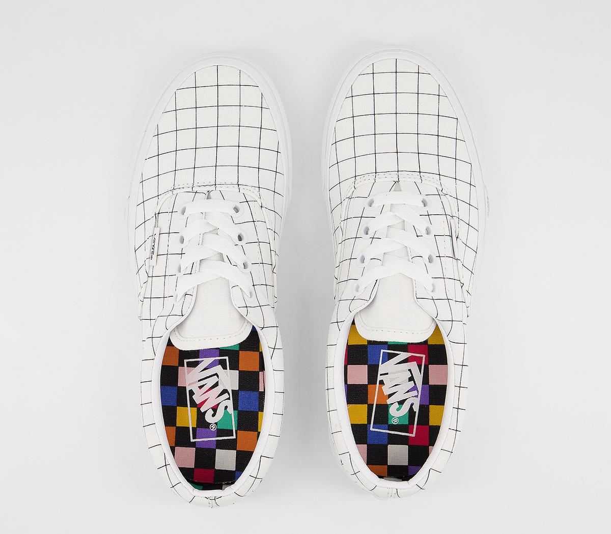 Vans Era Trainers Checkerboard True White - Unisex Sports