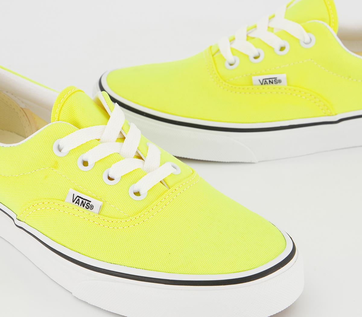 Vans Men\'s Era Neon Lemon Tonic Yellow True White Canvas Skate shoes Size 11 Vans Era Neon Lemon Tonic True White - Unisex Sports main image 2