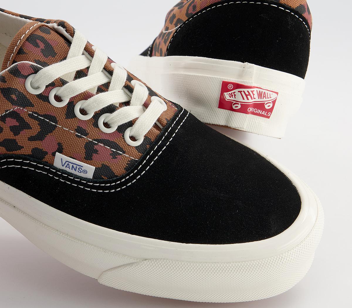 Vans Vault Og Era Lx Trainers Leopard Black Marshmellow - Men's