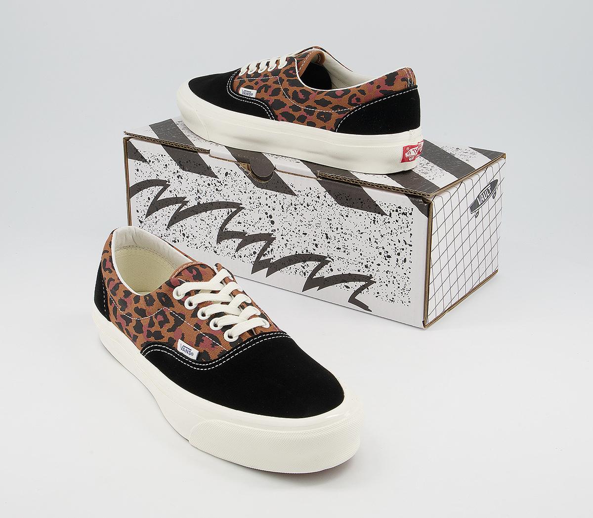 Vans Vault Og Era Lx Trainers Leopard Black Marshmellow - Men's
