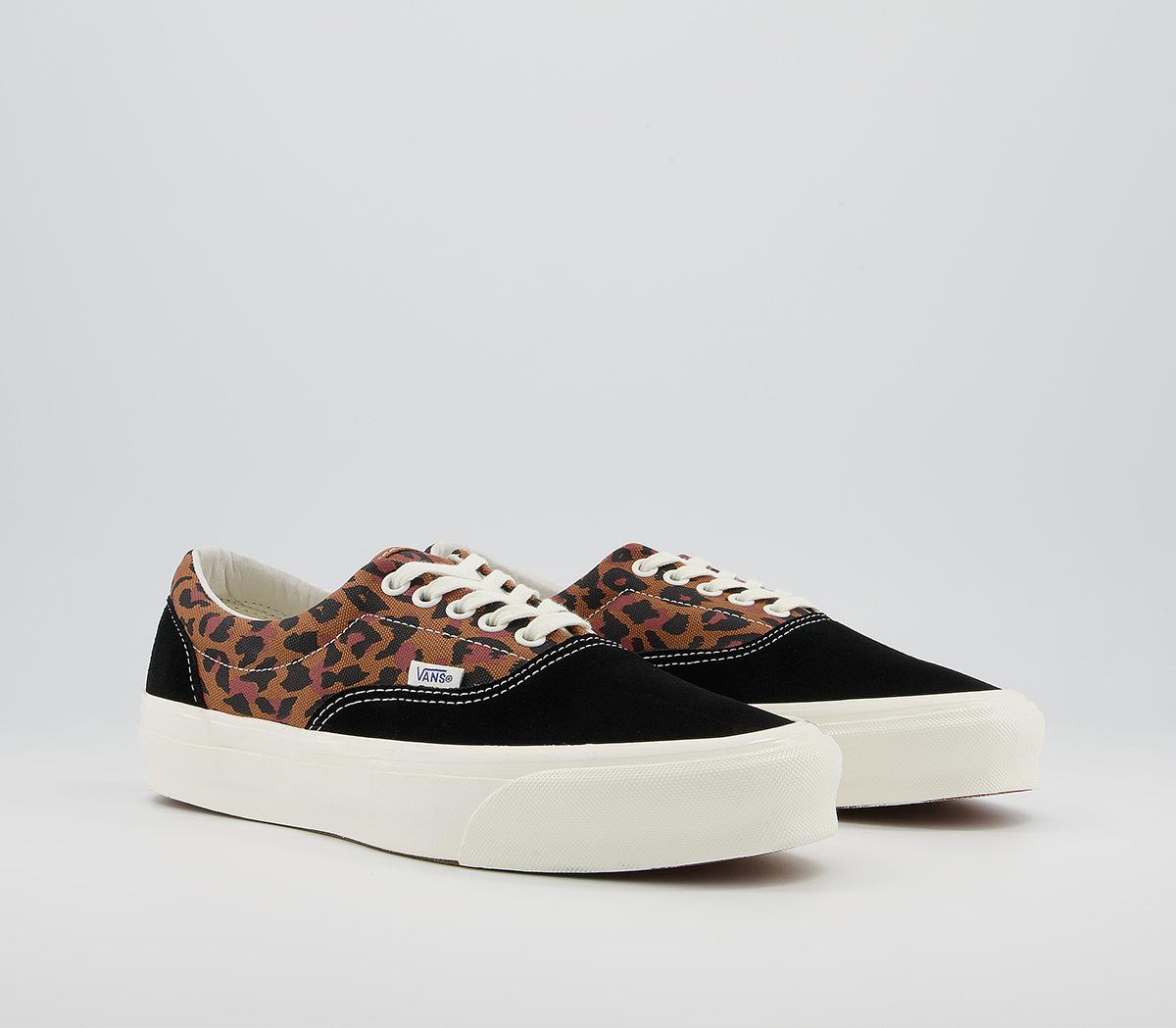 Vans Vault Og Era Lx Trainers Leopard Black Marshmellow - Men's