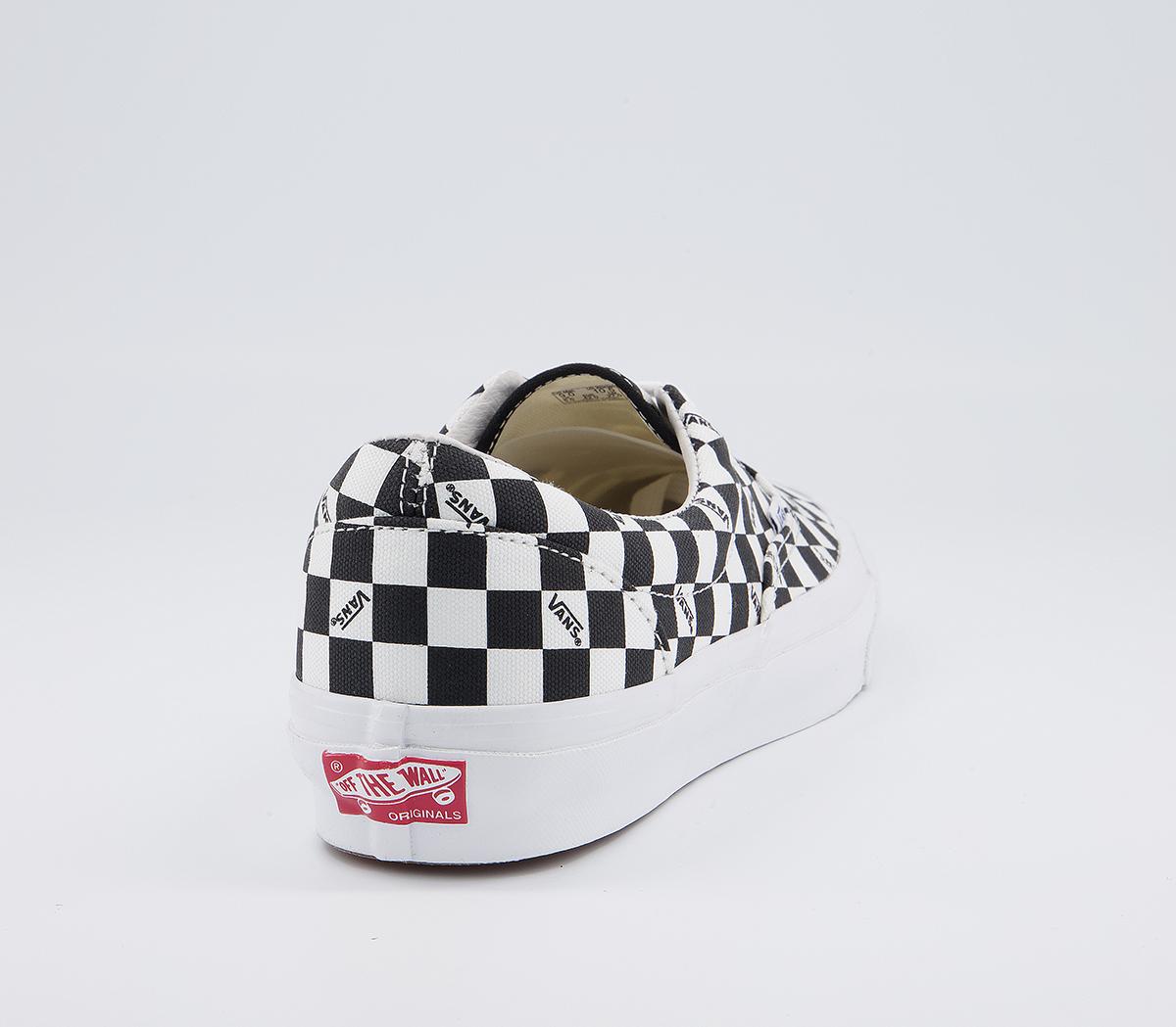 Vans Vault Og Era Lx Trainers Vans Vault Og Era Lx Trainers Checkerboard Logo Black