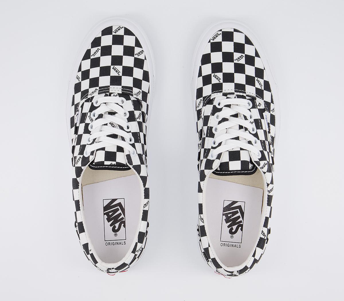 Vans Vault Og Era Lx Trainers Vans Vault Og Era Lx Trainers Checkerboard Logo Black