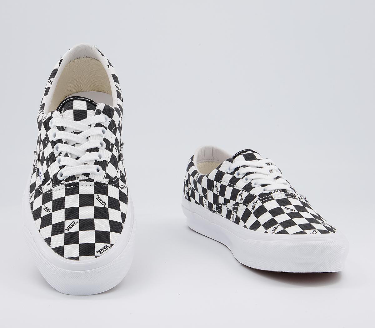 Vans Vault Og Era Lx Trainers Vans Vault Og Era Lx Trainers Checkerboard Logo Black