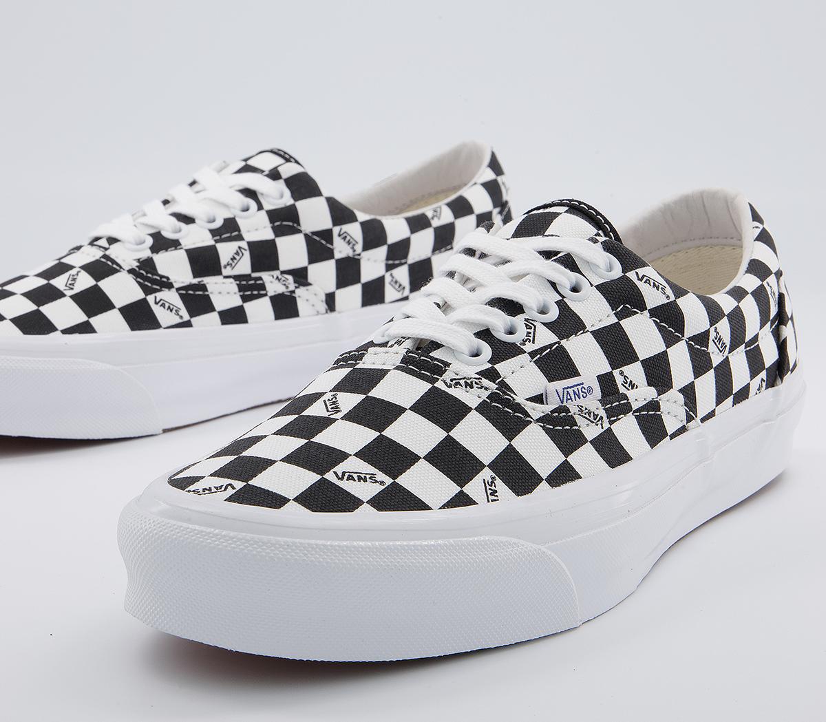 Vans Vault Og Era Lx Trainers Vans Vault Og Era Lx Trainers Checkerboard Logo Black
