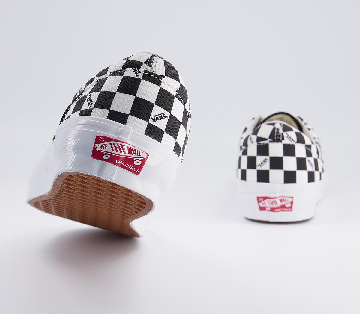 Vans Vault Og Era Lx Trainers Vans Vault Og Era Lx Trainers Checkerboard Logo Black