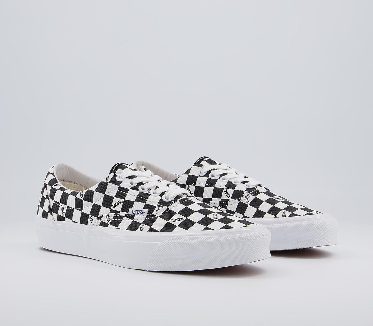Vans Vault Og Era Lx Trainers Vans Vault Og Era Lx Trainers Checkerboard Logo Black