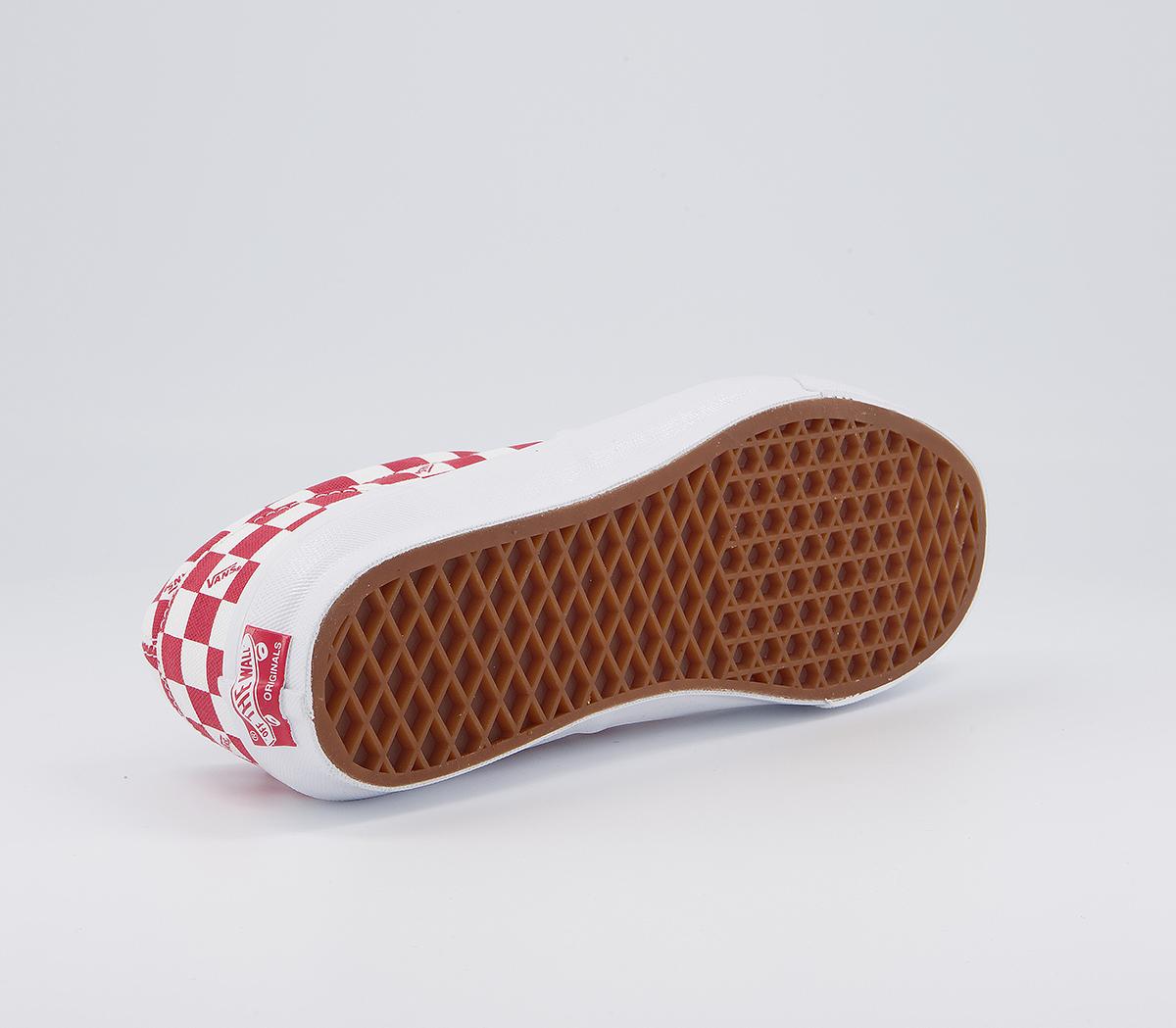 Vans Vault Og Era Lx Trainers Vans Vault Og Era Lx Trainers Checkerboard Logo Racing Red
