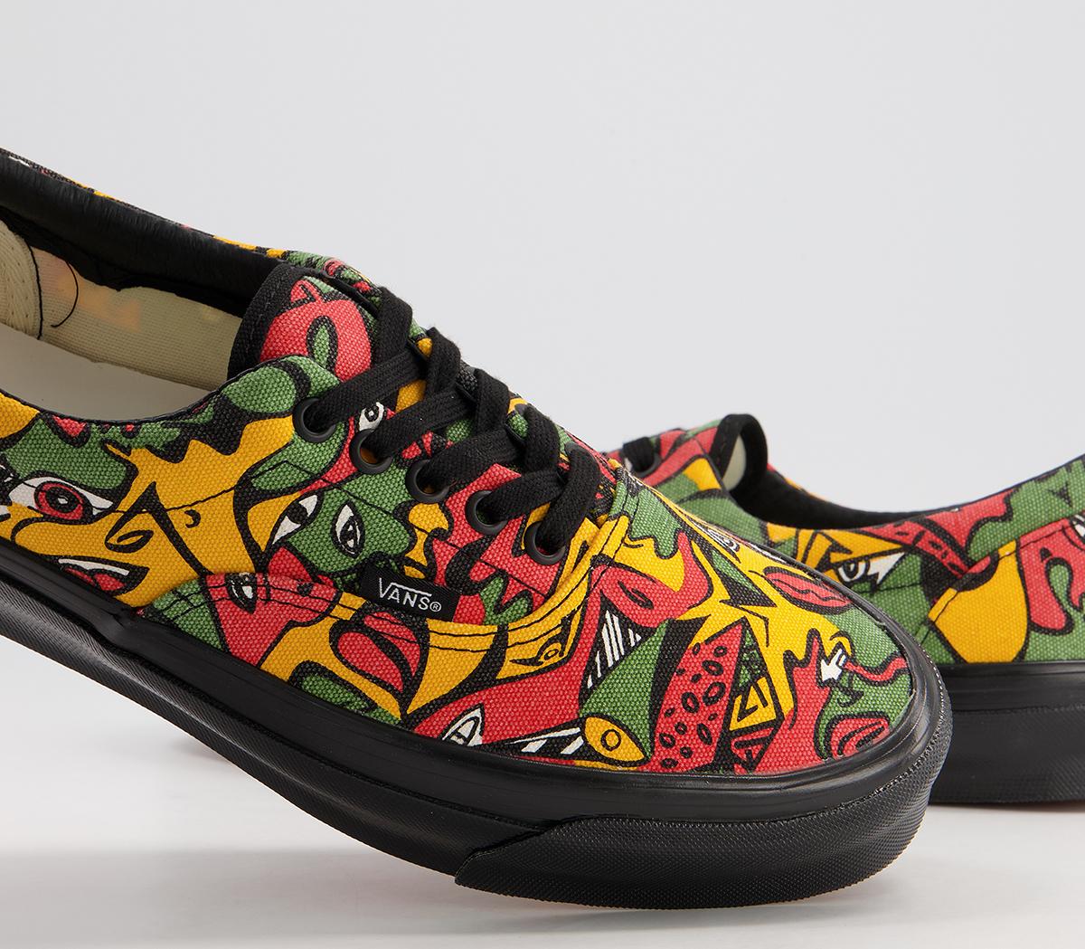 Vans Vault Og Era Lx Trainers Night Eyes Saffron Calla Green