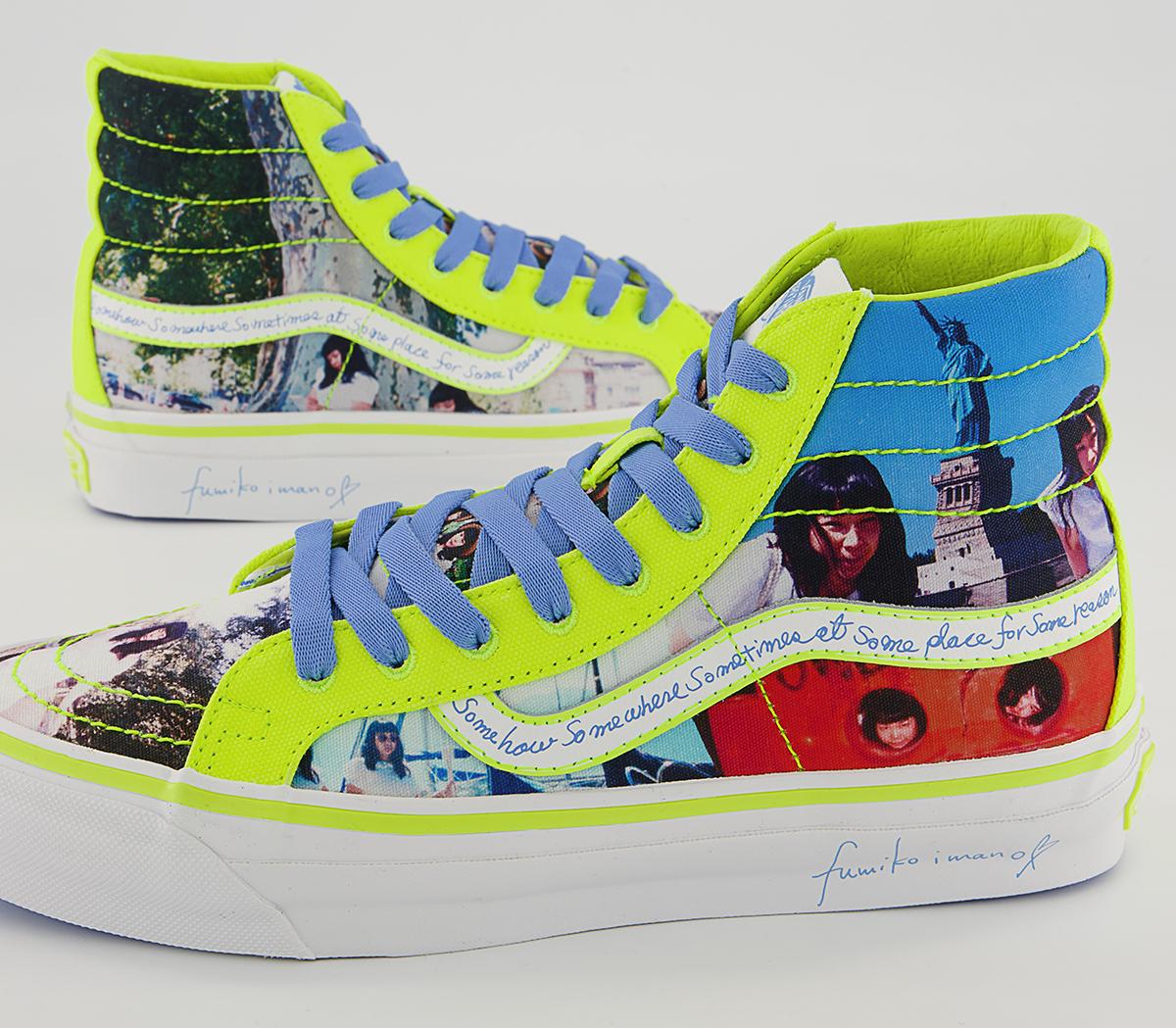 Vans Vault Og Sk8 Hi Lx Trainers Vans Vault Og Sk8 Hi Lx Trainers Sarah Andelman Fumiko True White Safety Yellow