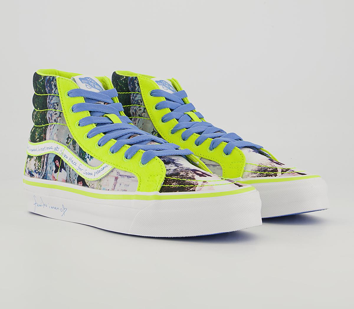 Vans Vault Og Sk8 Hi Lx Trainers Vans Vault Og Sk8 Hi Lx Trainers Sarah Andelman Fumiko True White Safety Yellow