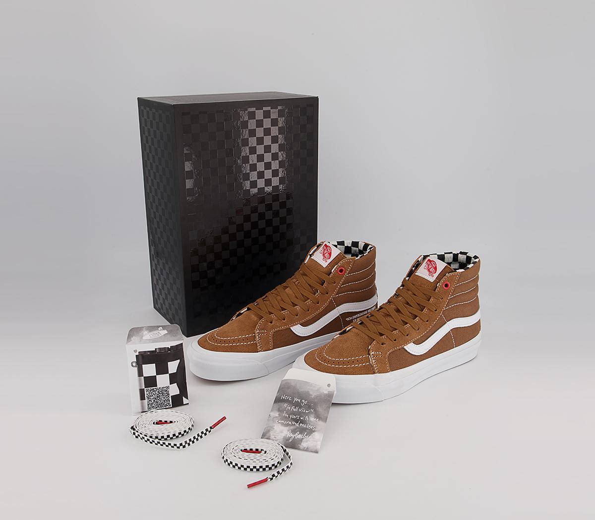 Vans Vault Og Sk8 Hi Lx Trainers Vans Vault Og Sk8 Hi Lx Trainers Ray Barbee Lieca Brown