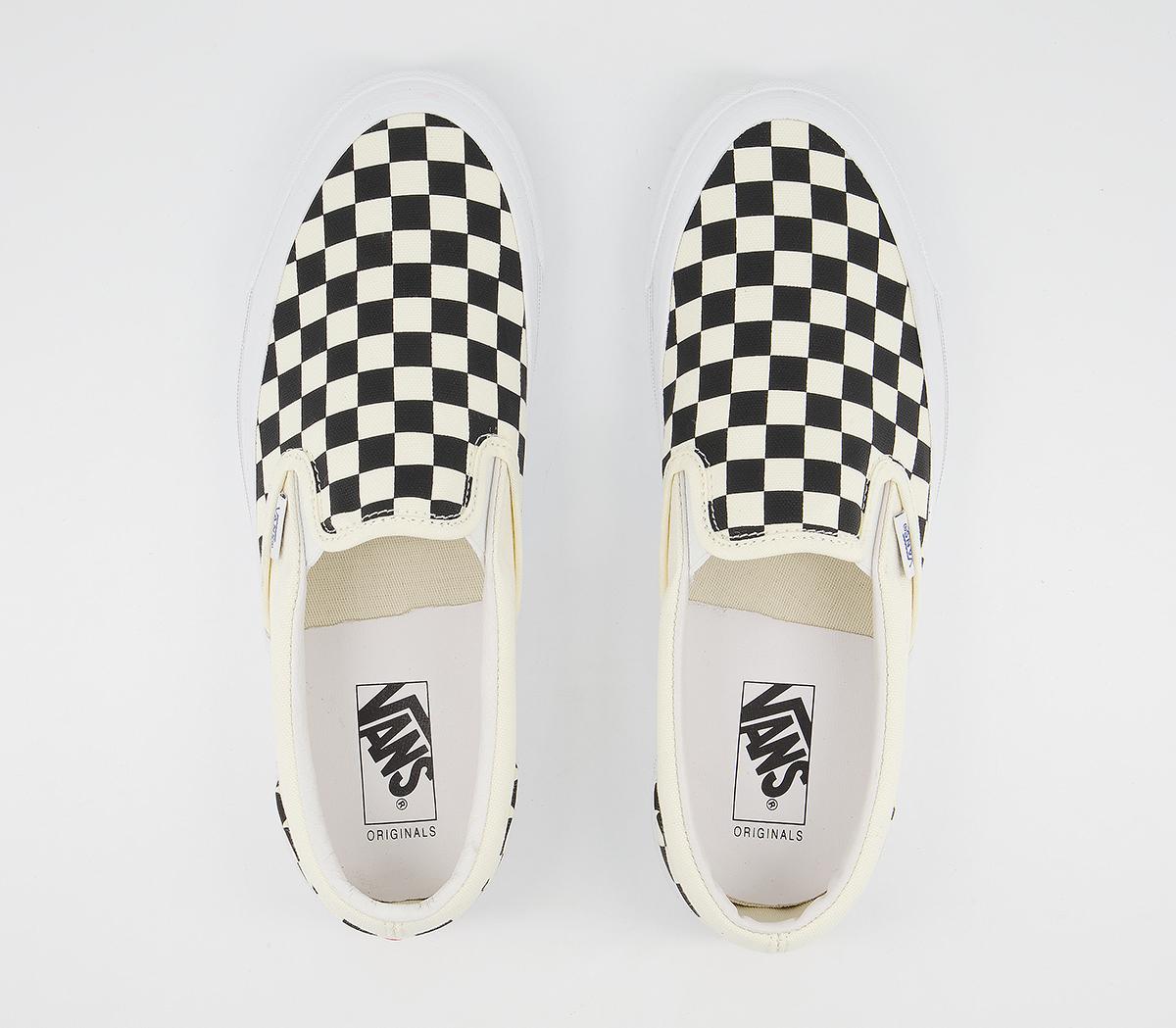 Vans Vault Og Classic Slip On Lx Trainers Vans Vault Og Classic Slip On Lx Trainers Black White Checkerboard