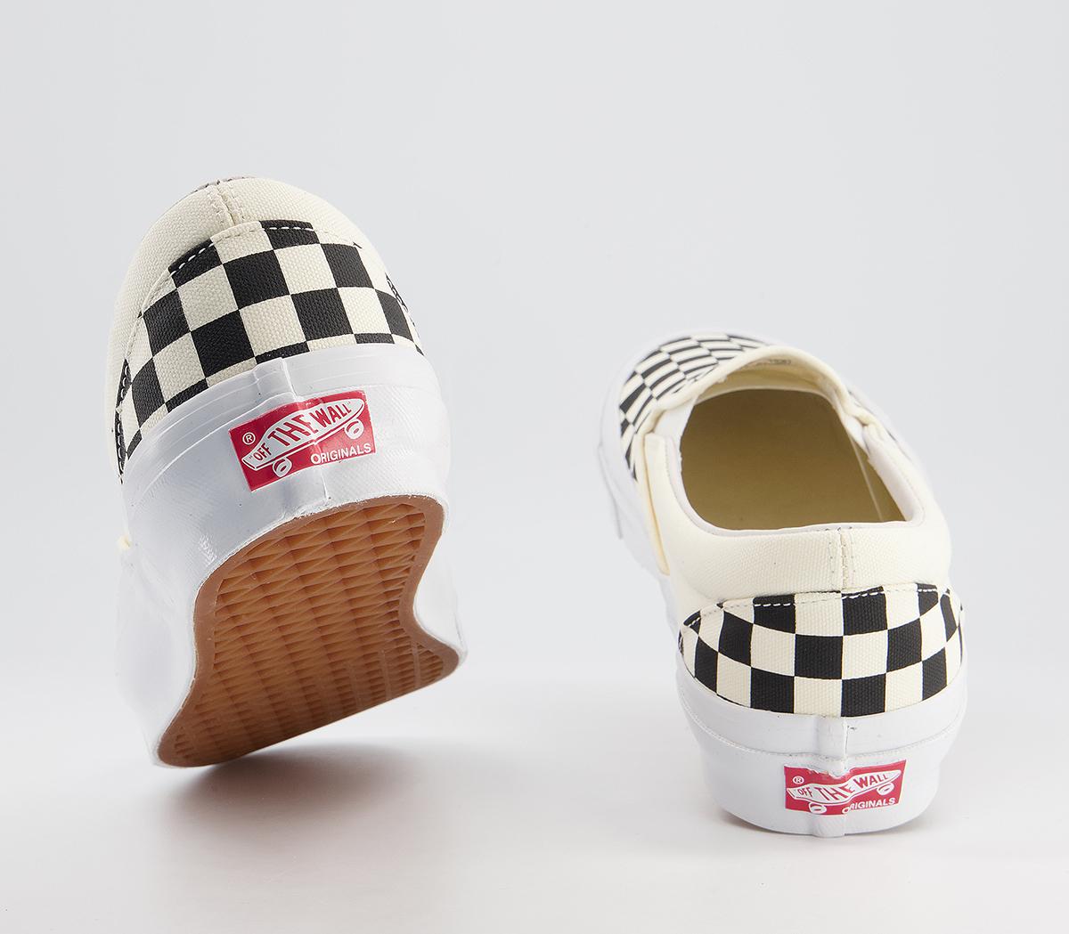 Vans Vault Og Classic Slip On Lx Trainers Vans Vault Og Classic Slip On Lx Trainers Black White Checkerboard