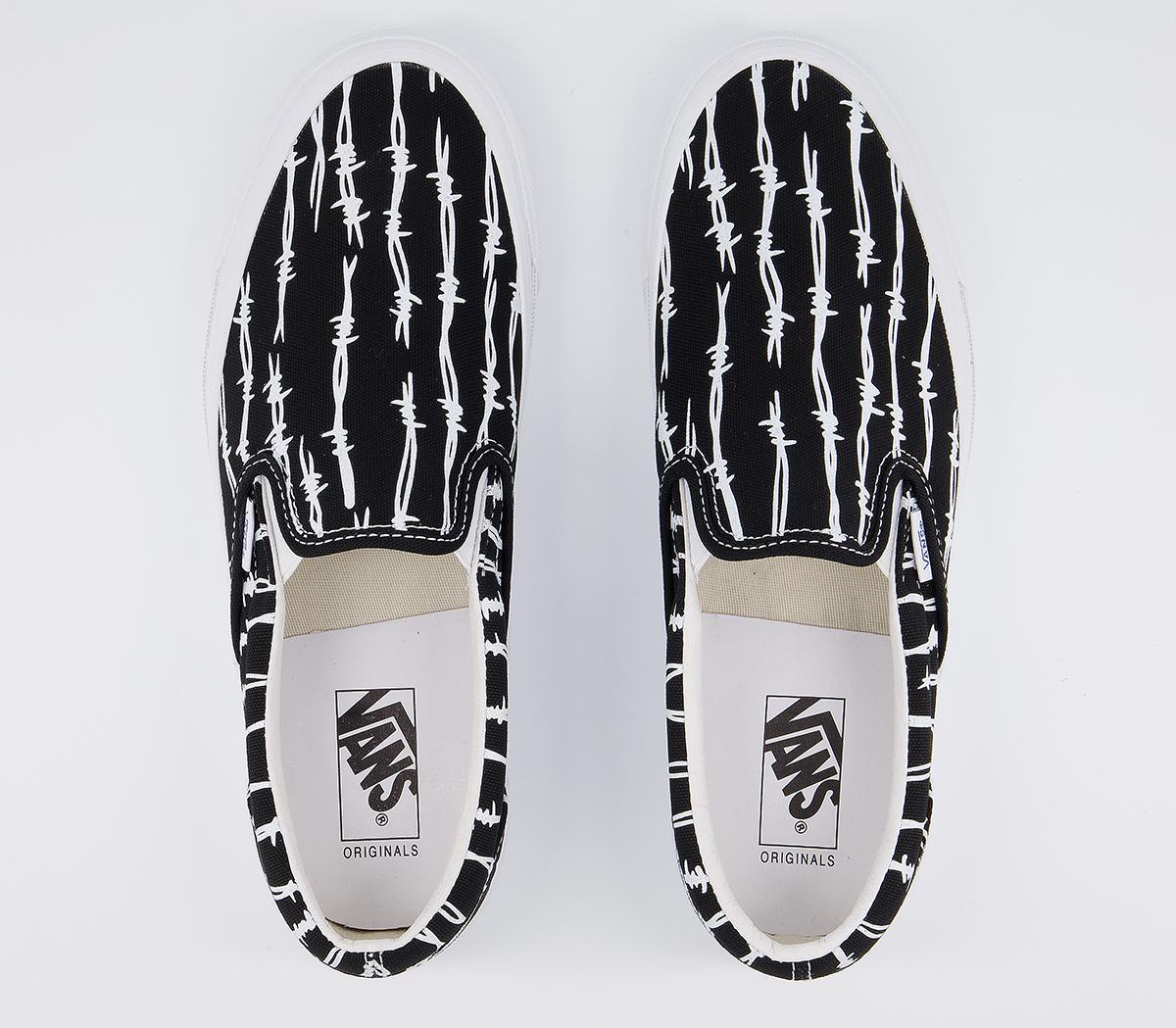 Vans Vault Og Classic Slip On Lx Vans Vault Og Classic Slip On Lx Barbed Wire Black