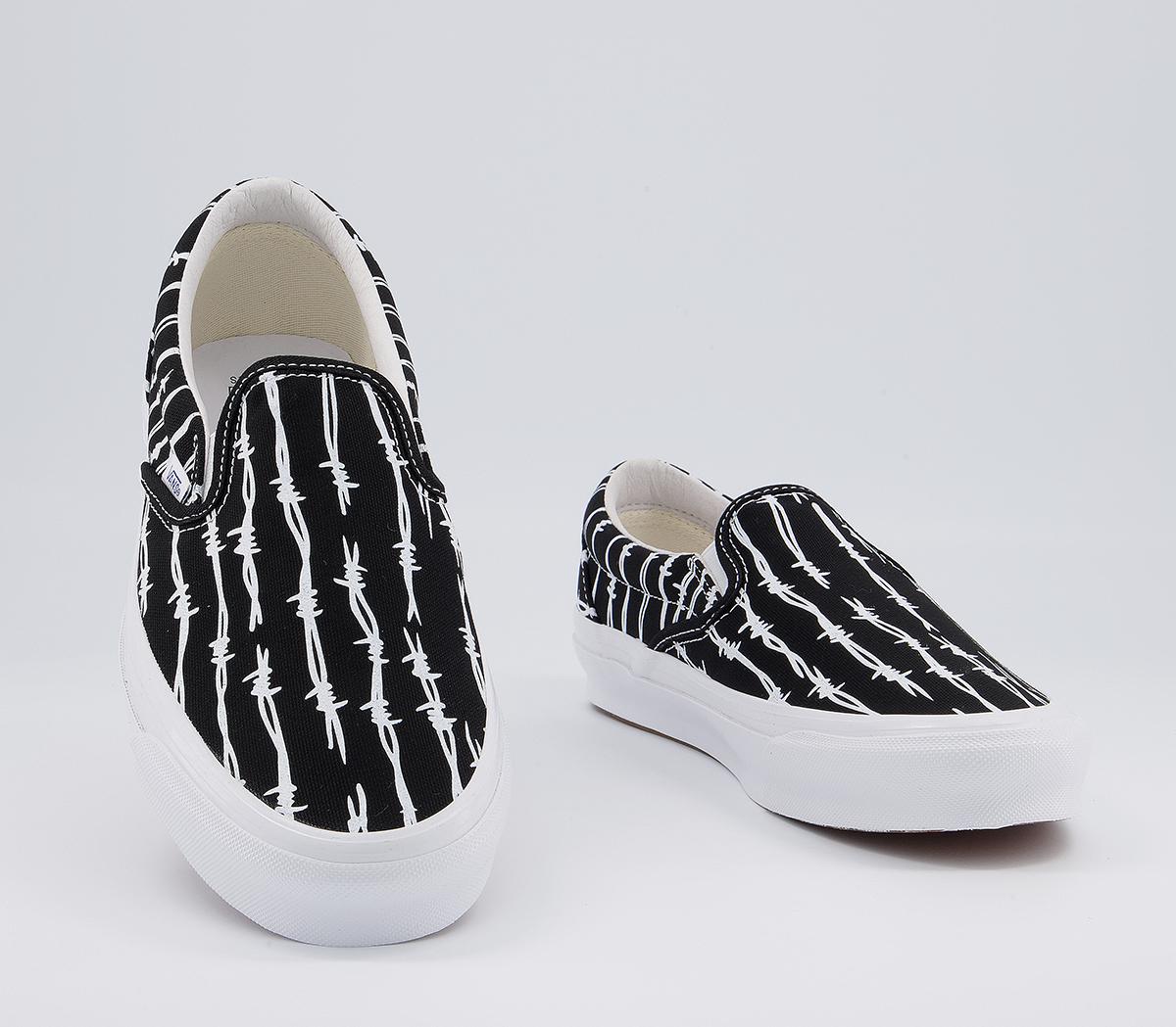 Vans Vault Og Classic Slip On Lx Vans Vault Og Classic Slip On Lx Barbed Wire Black