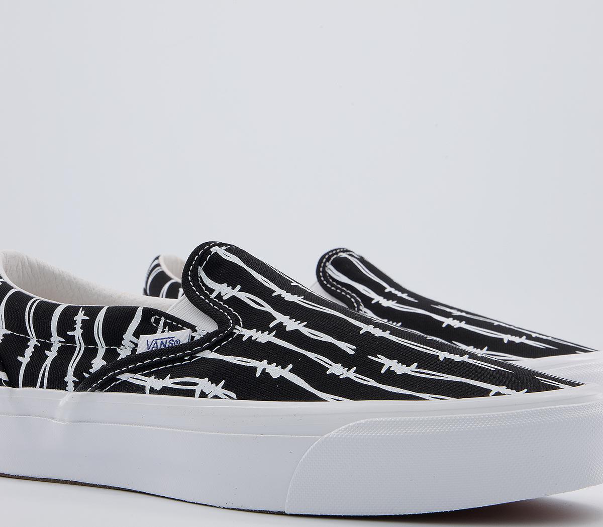 Vans Vault Og Classic Slip On Lx Vans Vault Og Classic Slip On Lx Barbed Wire Black