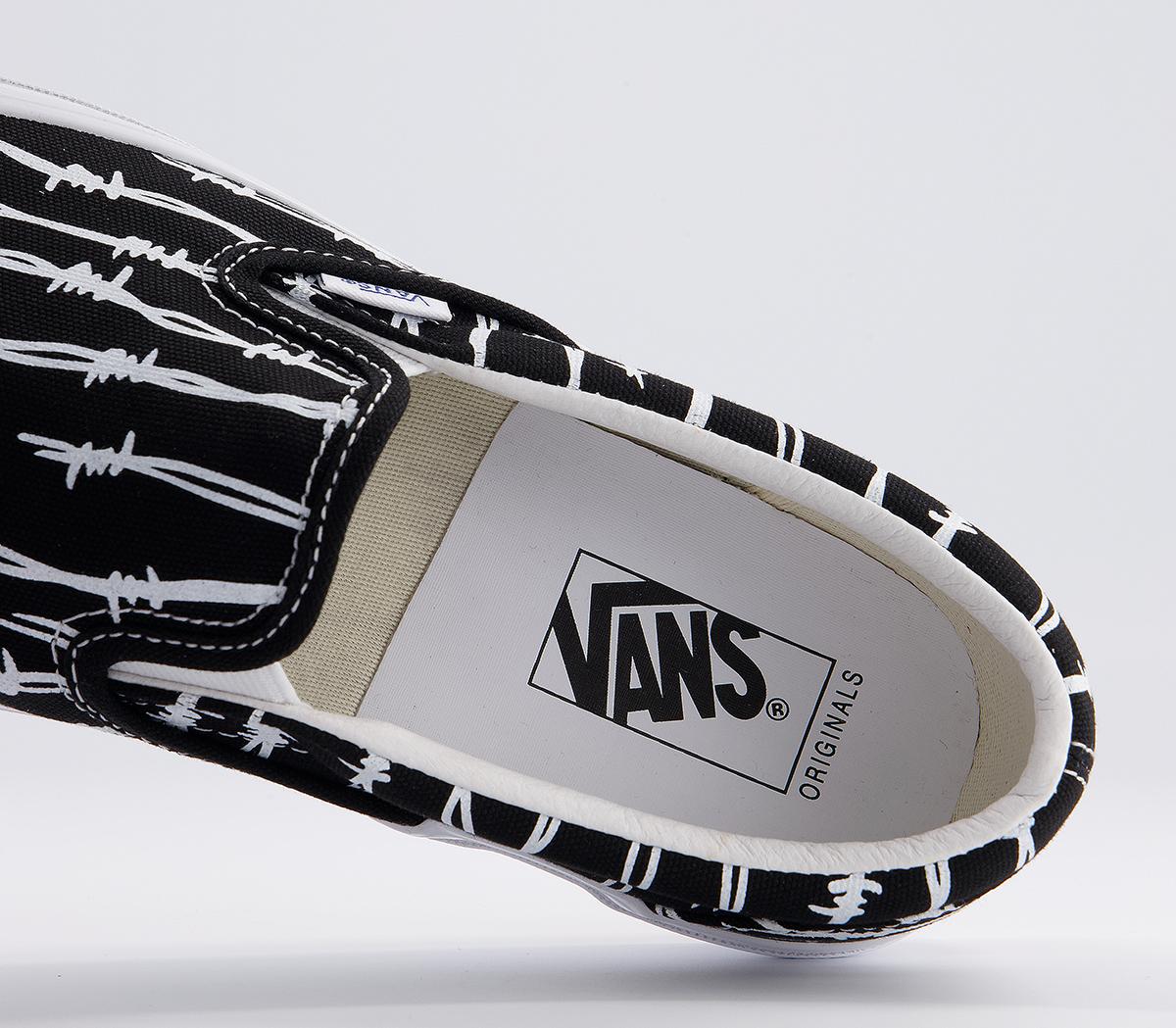 Vans Vault Og Classic Slip On Lx Vans Vault Og Classic Slip On Lx Barbed Wire Black