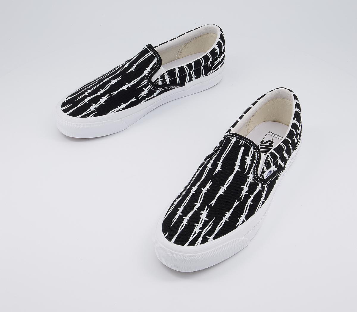 Vans Vault Og Classic Slip On Lx Vans Vault Og Classic Slip On Lx Barbed Wire Black