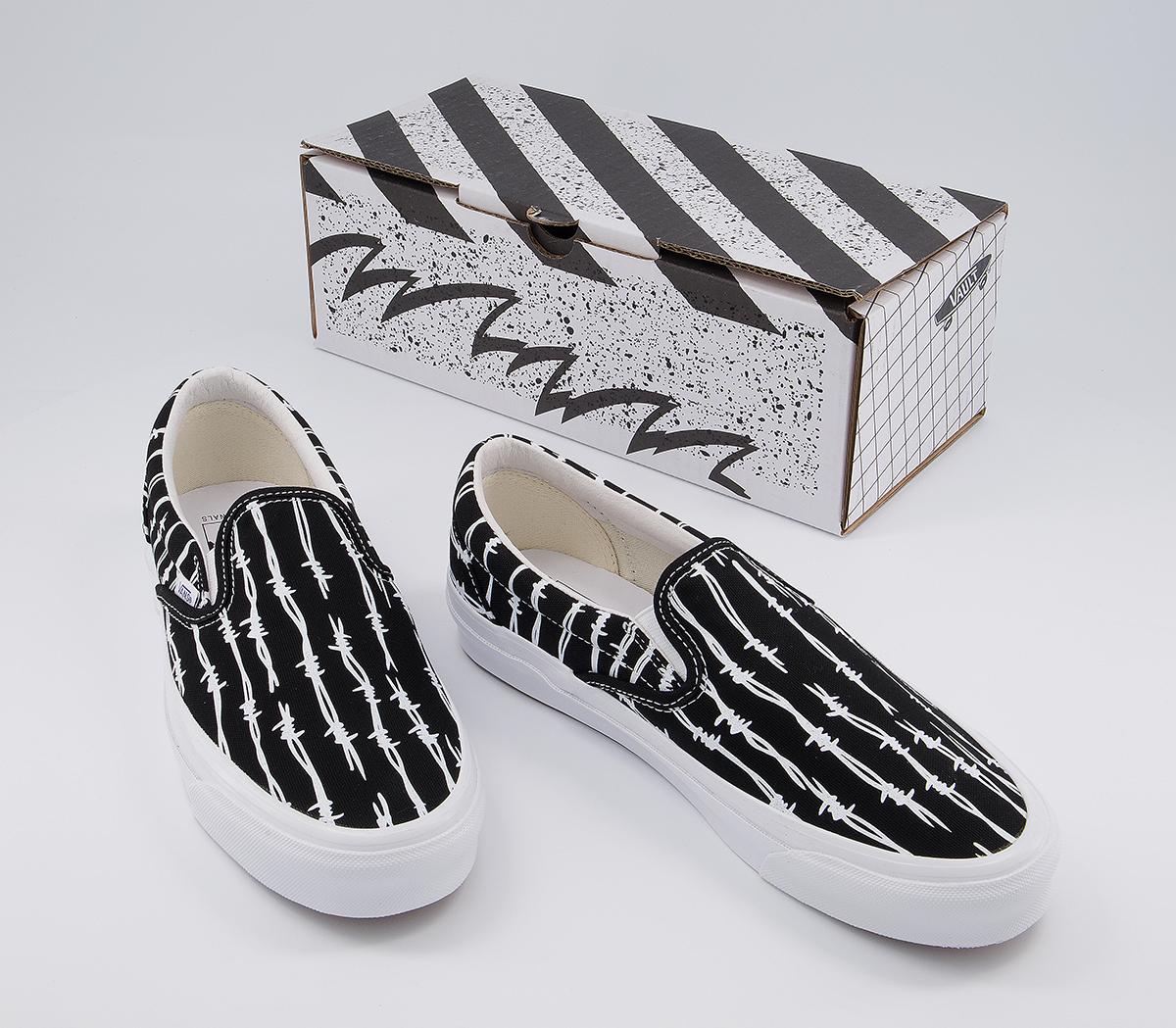 Vans Vault Og Classic Slip On Lx Vans Vault Og Classic Slip On Lx Barbed Wire Black