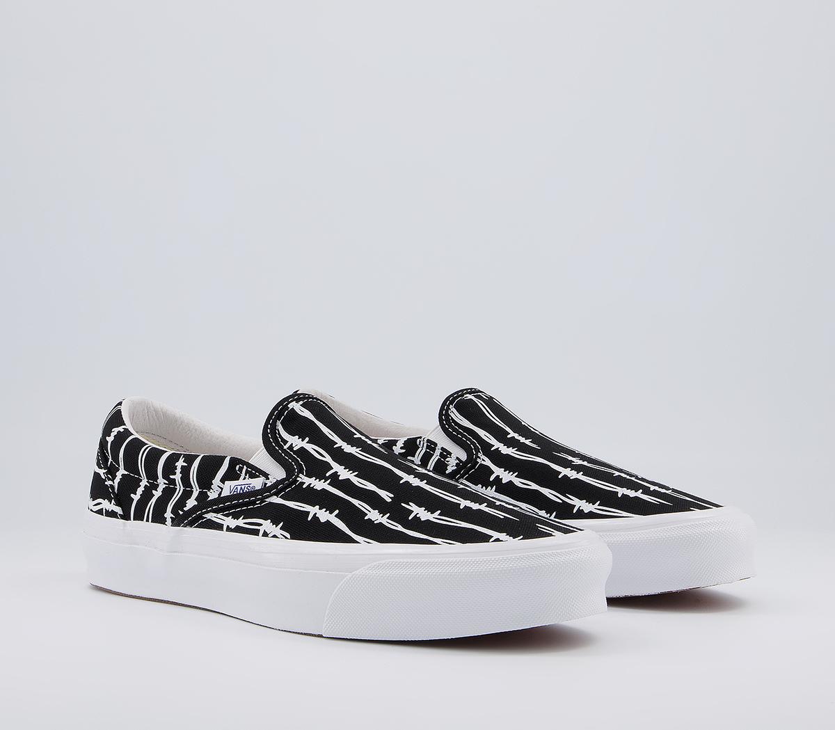 Vans Vault Og Classic Slip On Lx Vans Vault Og Classic Slip On Lx Barbed Wire Black