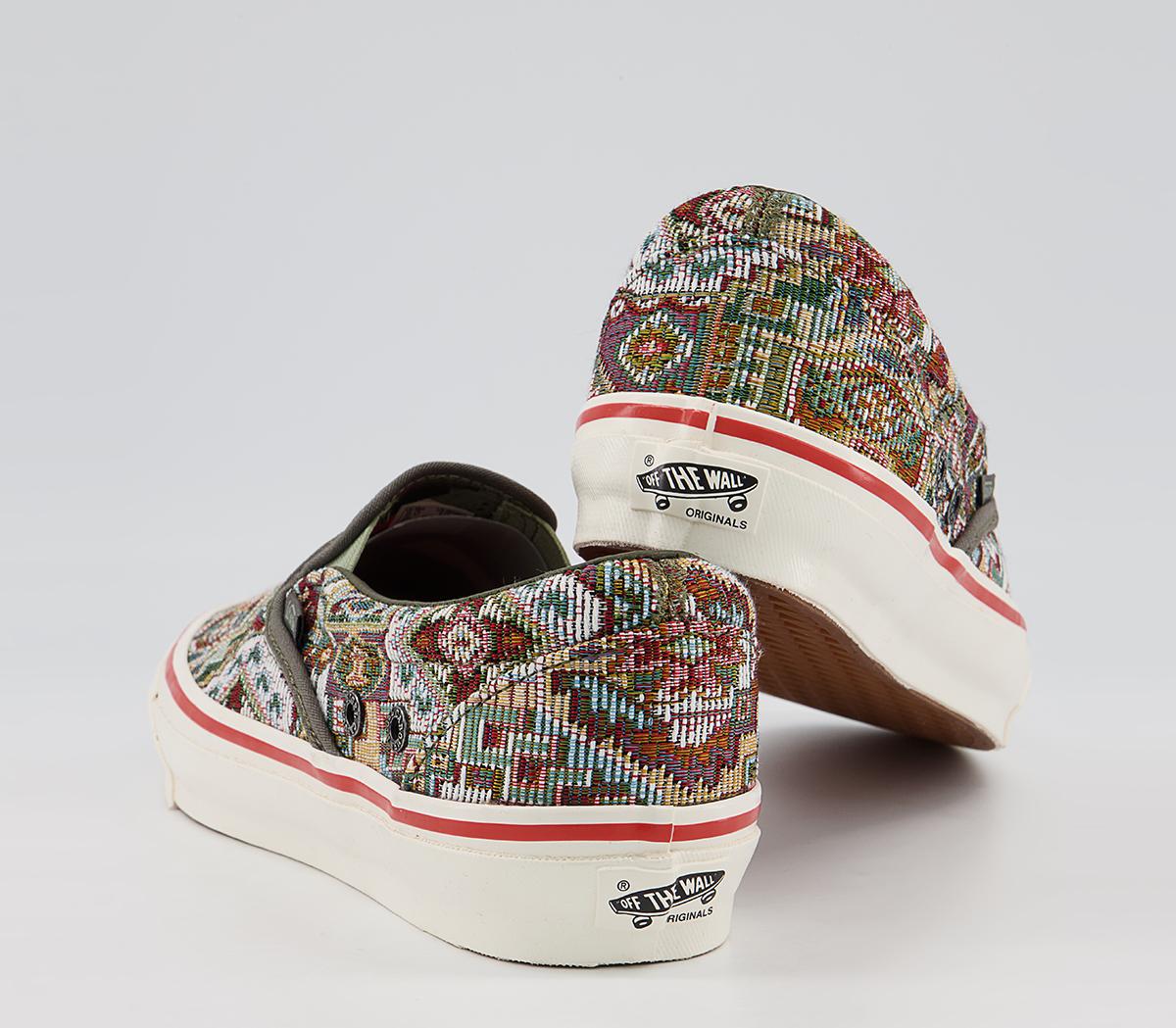 Vans Vault Og Classic Slip On Lx Trainers Nigel Cabourn Carpet