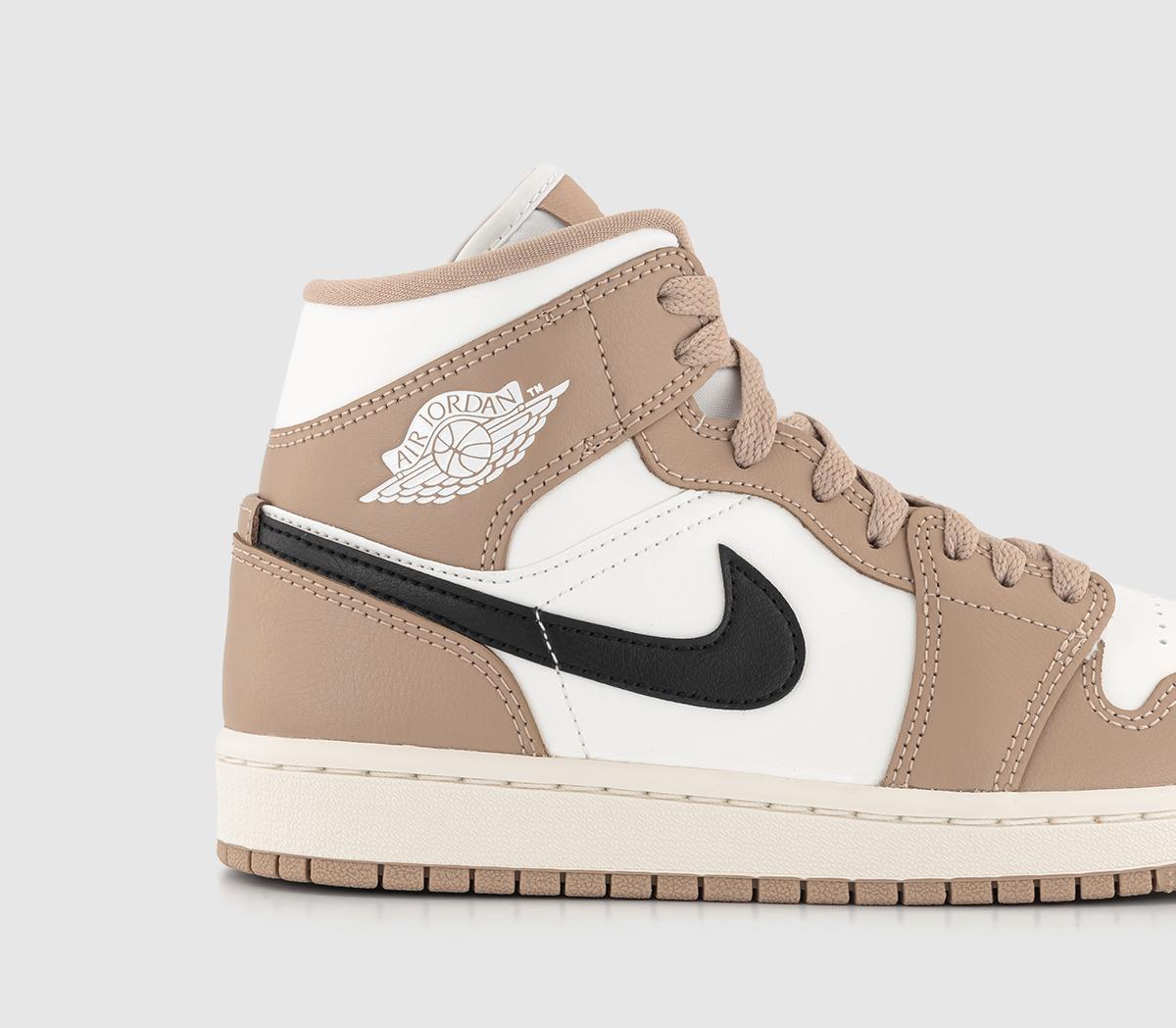 JordanAir Jordan 1 Mid TrainersSail Black Desert