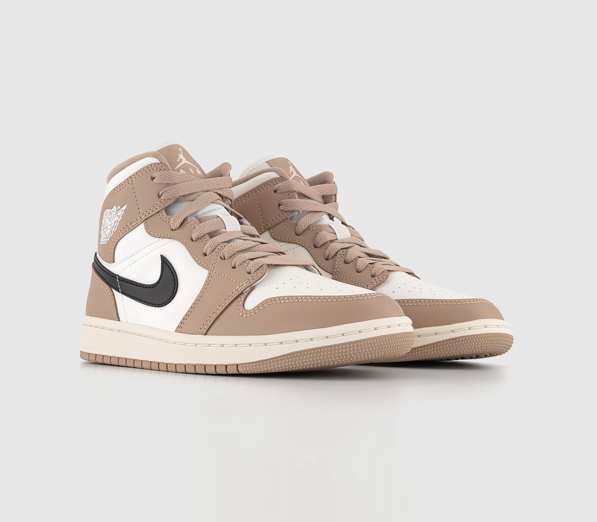 JordanAir Jordan 1 Mid TrainersSail Black Desert