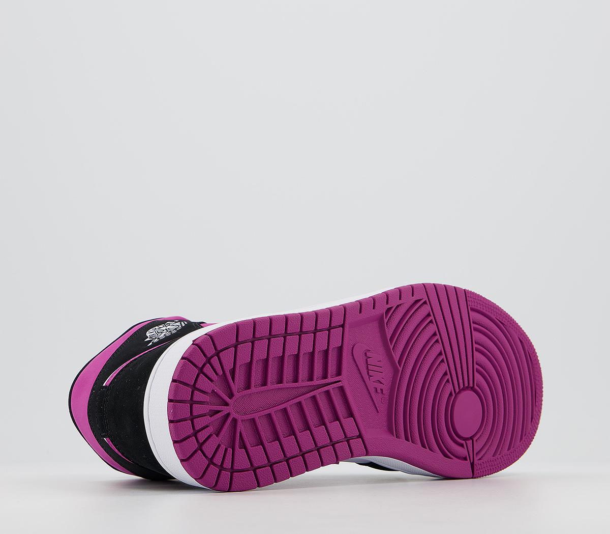 jordan 1 mid black cactus flower white