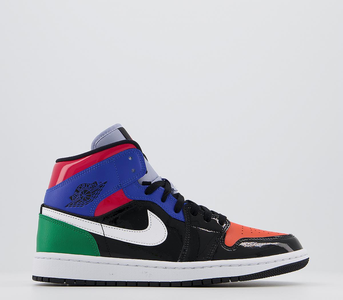 Red black blue hot sale and white 1s