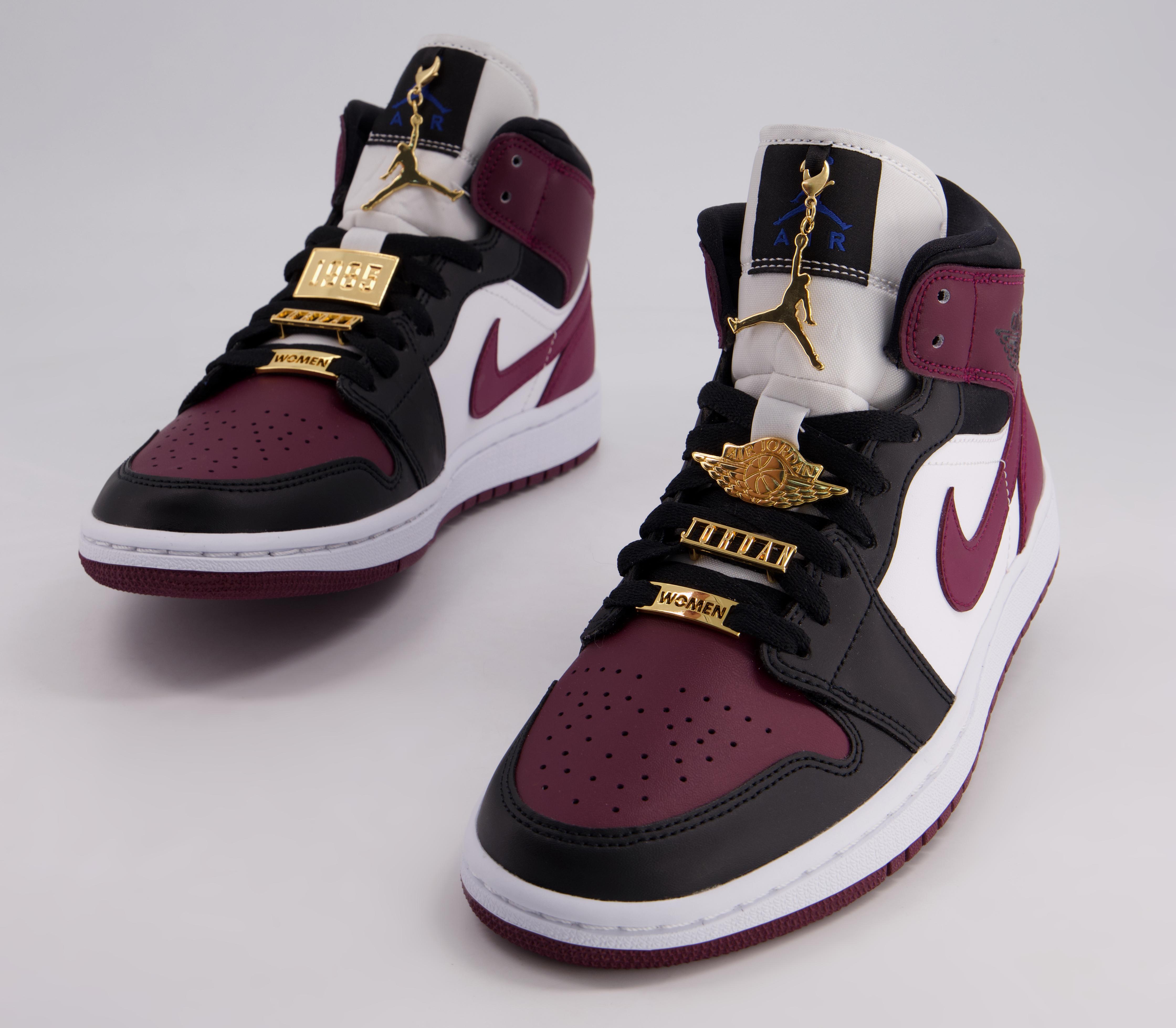 ウィメンズ Nike Air Jordan 1 Mid SE Black Dark Beetroot (W) Jordan 1 Mid Black Beetroot (W) - MUNIE&CO | Exclusive