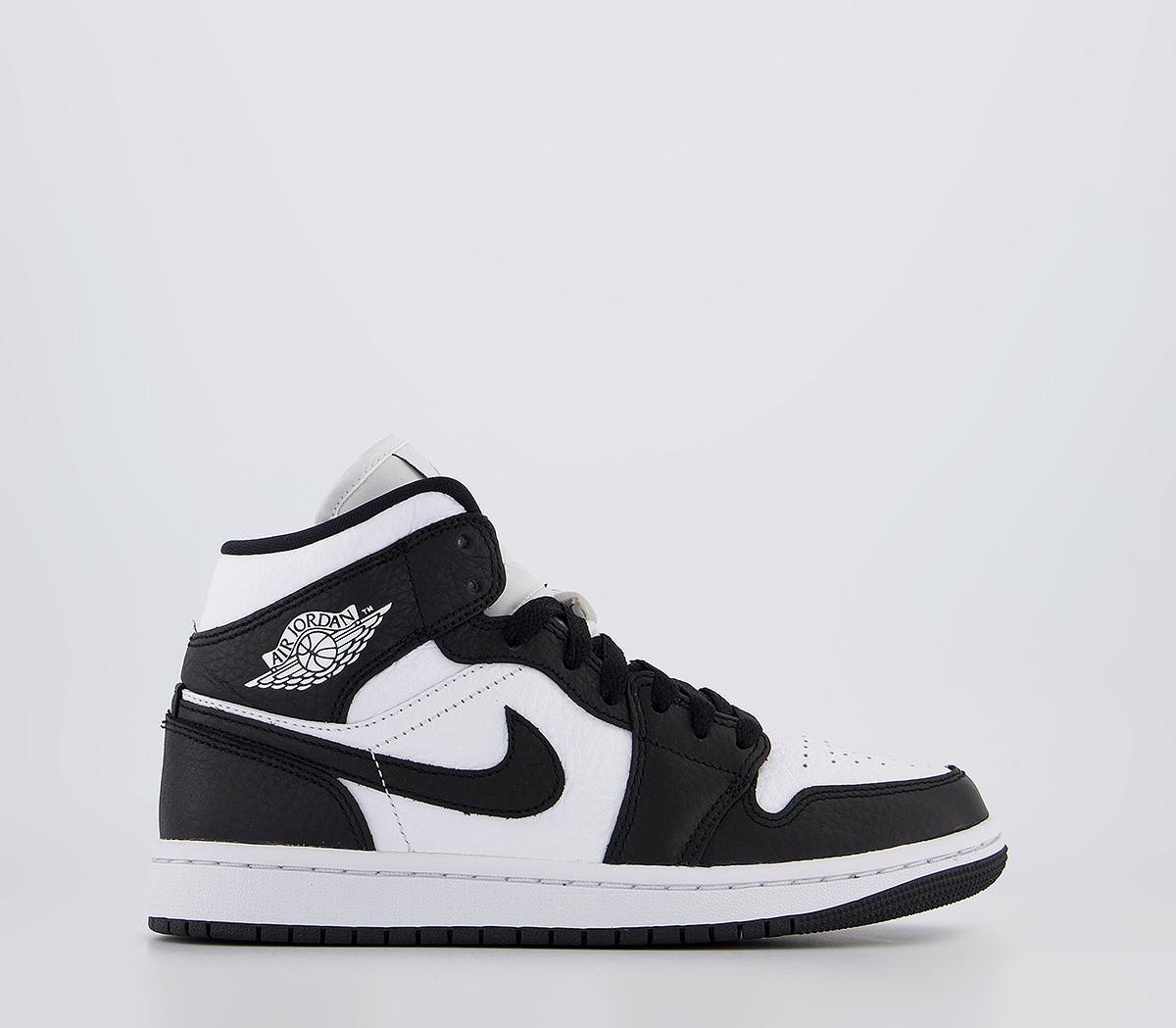 black air jordan 1 mid women's