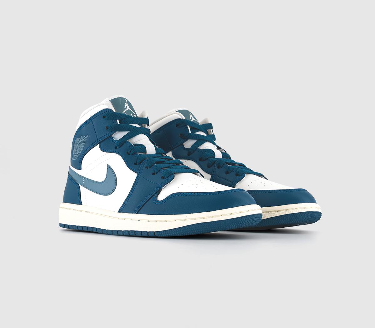 Ice Blue Jordan Navy Blue And Light Blue Air Jordan Mid Mystic