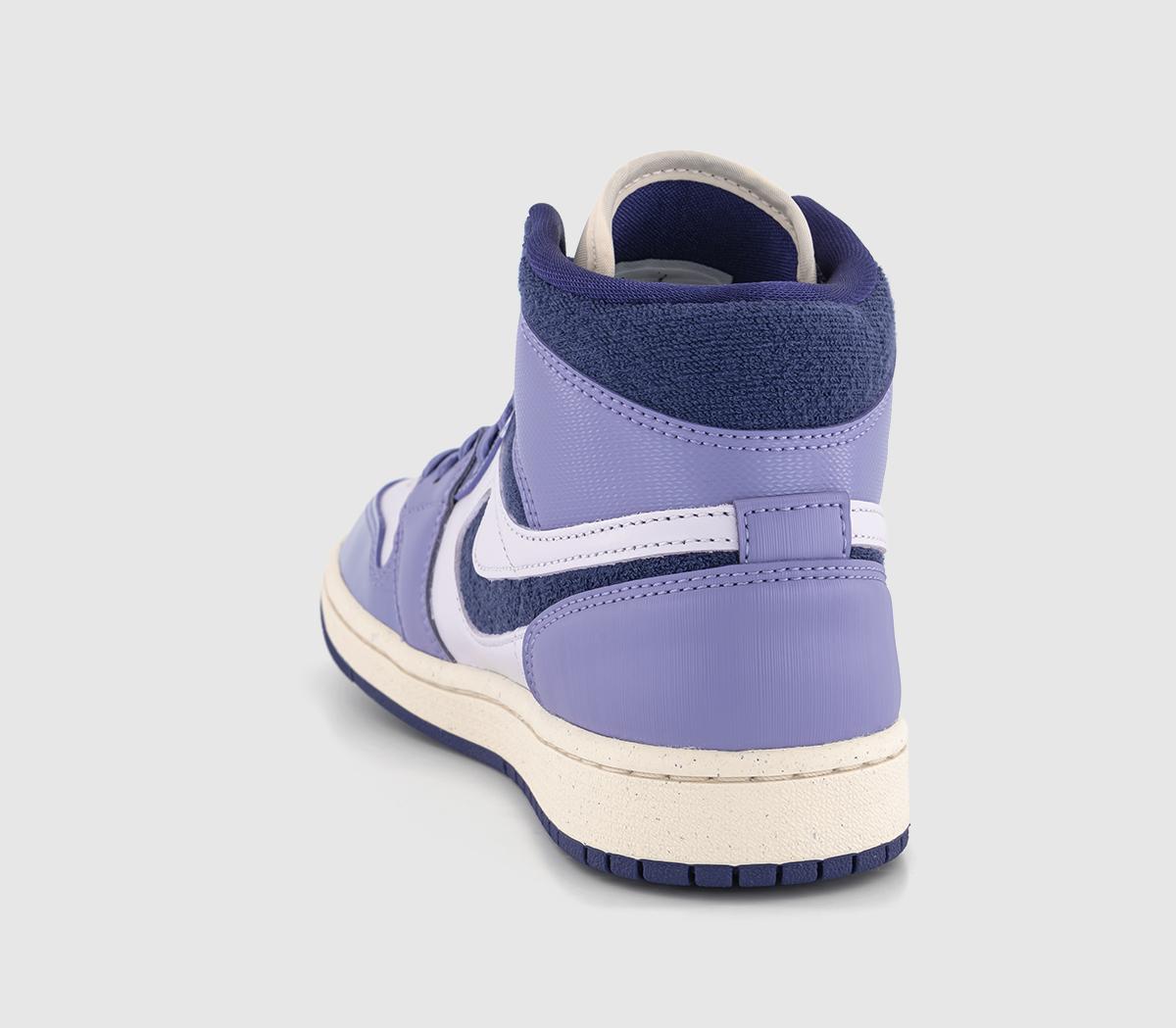 JordanAir Jordan 1 Mid TrainersSky Light Purple Barely Grape Guava Ice